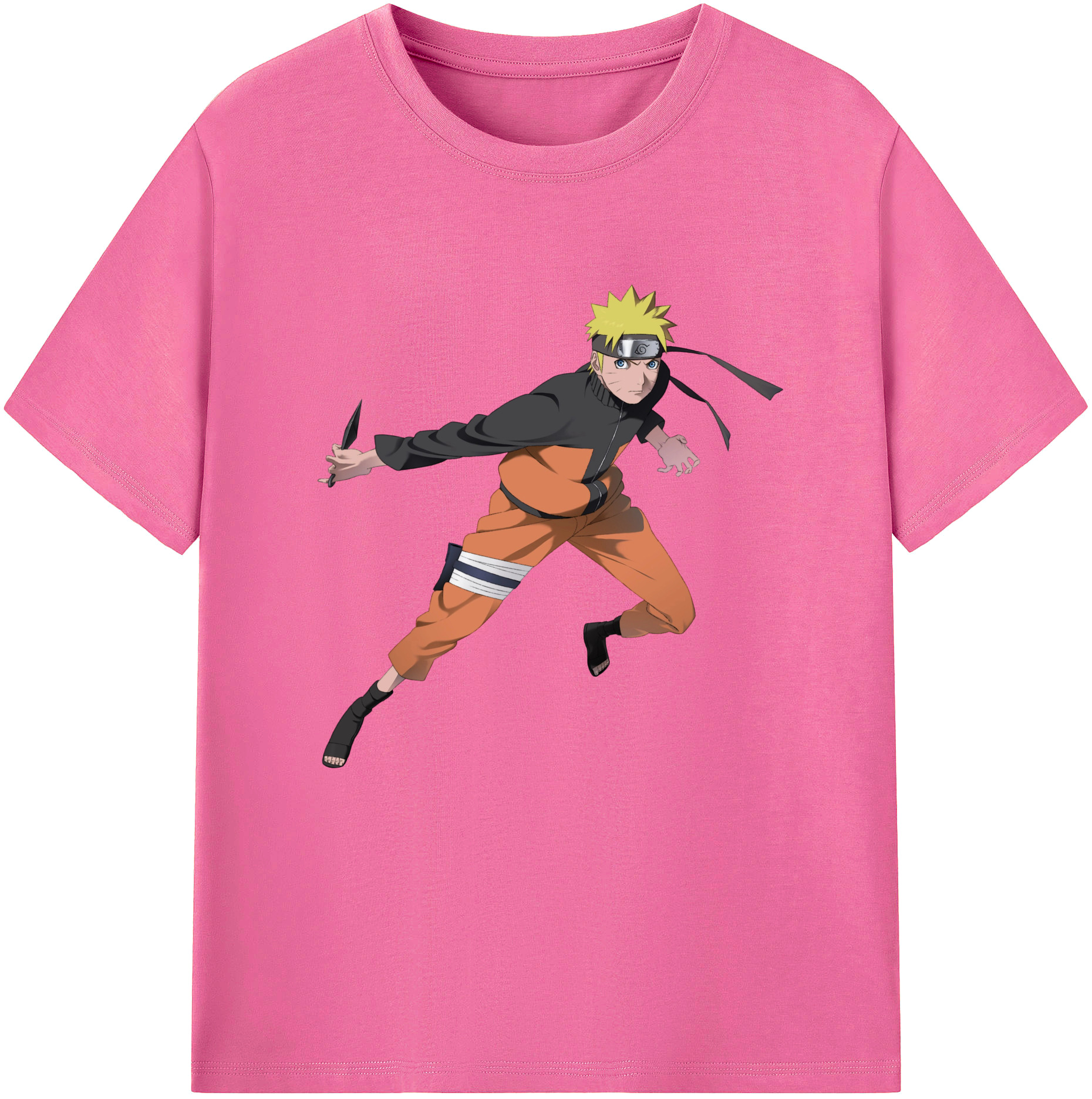 NARUTO -ナルト- うずまき ナルト Uzumaki Naruto レディースカジュアルプリントTシャツ（綿100％）